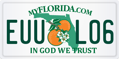 FL license plate EUUL06
