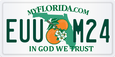 FL license plate EUUM24