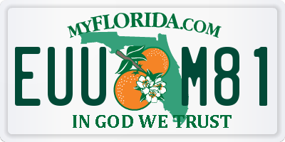 FL license plate EUUM81