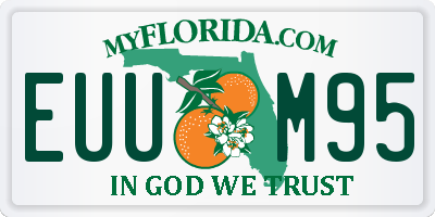 FL license plate EUUM95