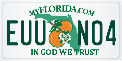 FL license plate EUUN04