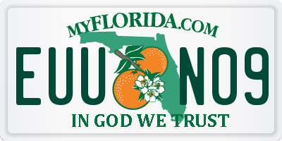 FL license plate EUUN09