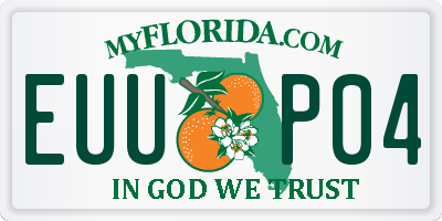 FL license plate EUUP04