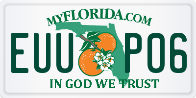 FL license plate EUUP06