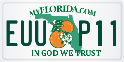 FL license plate EUUP11