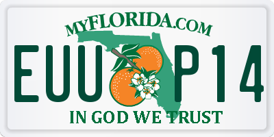 FL license plate EUUP14