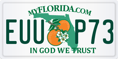 FL license plate EUUP73