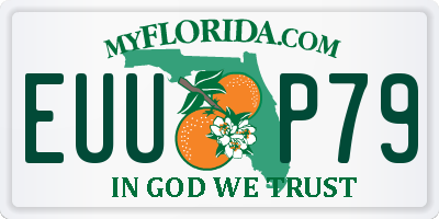 FL license plate EUUP79