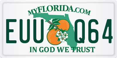 FL license plate EUUQ64