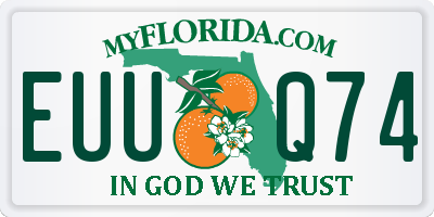 FL license plate EUUQ74