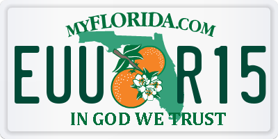 FL license plate EUUR15