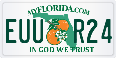 FL license plate EUUR24