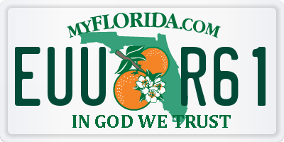 FL license plate EUUR61