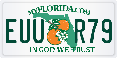 FL license plate EUUR79