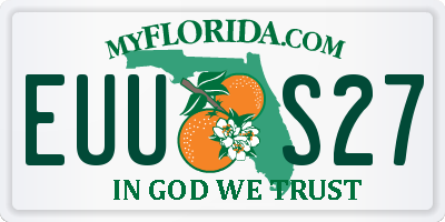 FL license plate EUUS27
