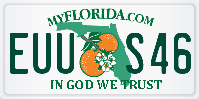 FL license plate EUUS46