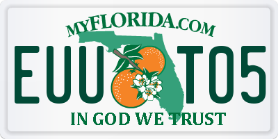 FL license plate EUUT05