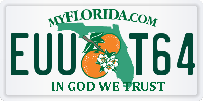 FL license plate EUUT64