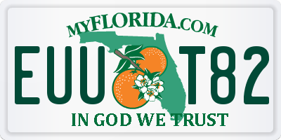 FL license plate EUUT82