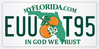 FL license plate EUUT95