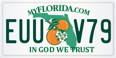 FL license plate EUUV79