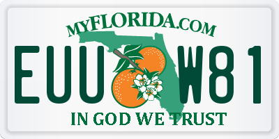 FL license plate EUUW81