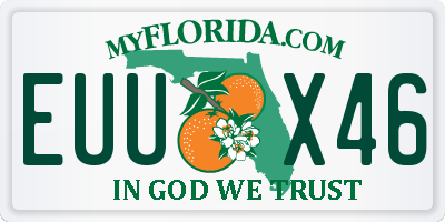 FL license plate EUUX46