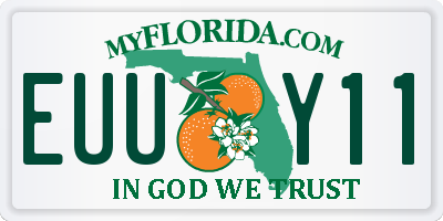 FL license plate EUUY11