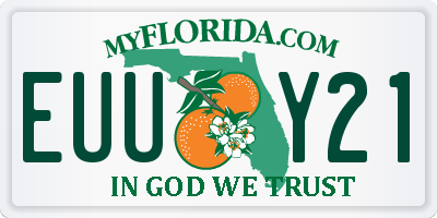FL license plate EUUY21