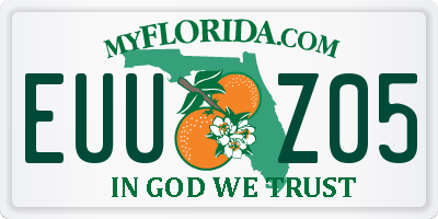 FL license plate EUUZ05