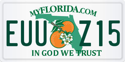 FL license plate EUUZ15