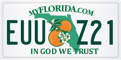 FL license plate EUUZ21