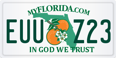 FL license plate EUUZ23
