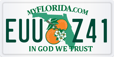 FL license plate EUUZ41