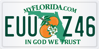 FL license plate EUUZ46