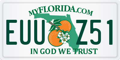 FL license plate EUUZ51
