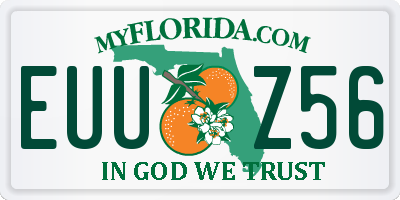 FL license plate EUUZ56