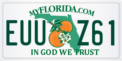 FL license plate EUUZ61