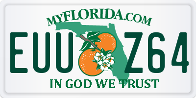 FL license plate EUUZ64
