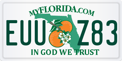 FL license plate EUUZ83