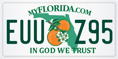 FL license plate EUUZ95