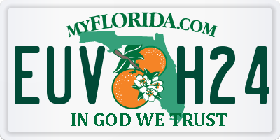 FL license plate EUVH24