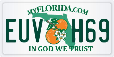 FL license plate EUVH69