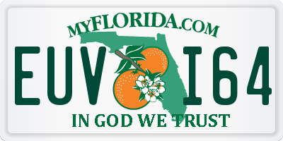 FL license plate EUVI64