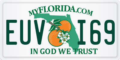FL license plate EUVI69