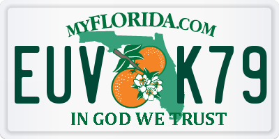 FL license plate EUVK79