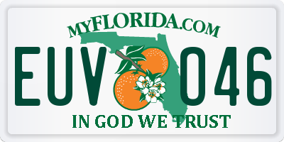 FL license plate EUVO46