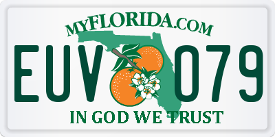 FL license plate EUVO79