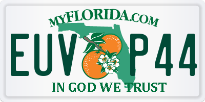 FL license plate EUVP44