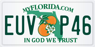 FL license plate EUVP46